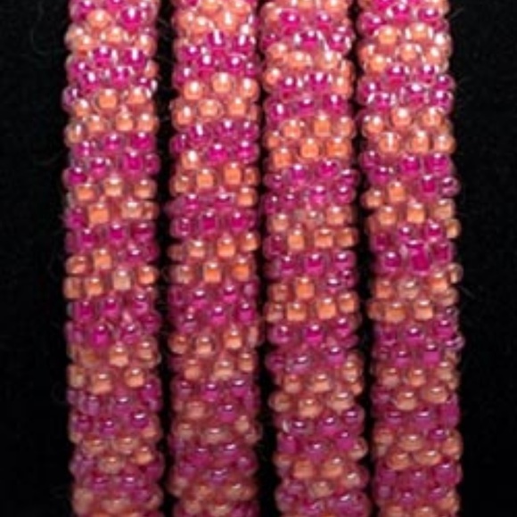 Handmade Crochet Rope Roll On Bracelet - Picture 2 of 3